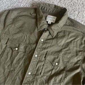 Tecovas Olive Button-Down Western Yoke Shirt
